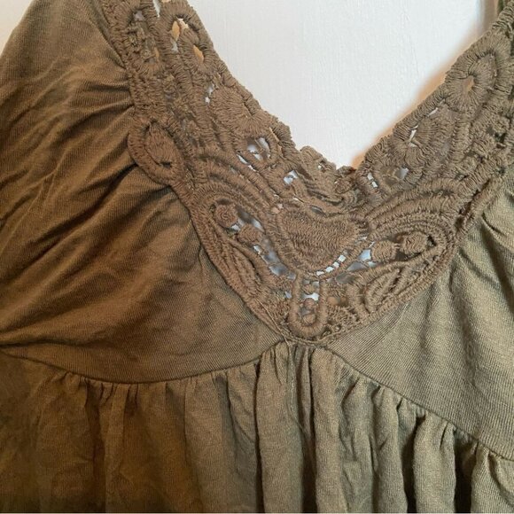 Ann Christine Olive Green Halter Dress/Long Tank - Picture 8 of 8